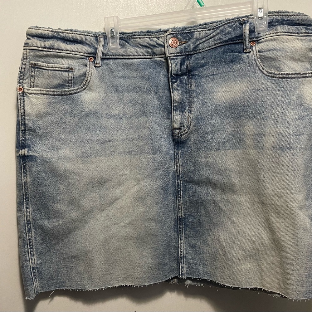 Maurices Blue Mini Skirt Casual Denim